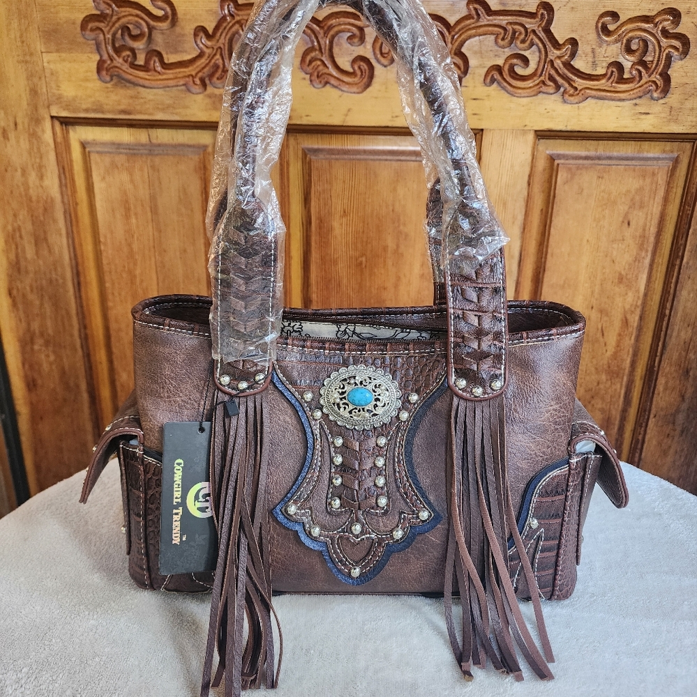 Concealled Carry Western Fringe Handbag